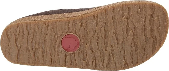 Haflinger GZL Leather Trim Grizzly Clog Shoes Brown : EU 36 (US Women's 5) Medium, Wool - Image 4