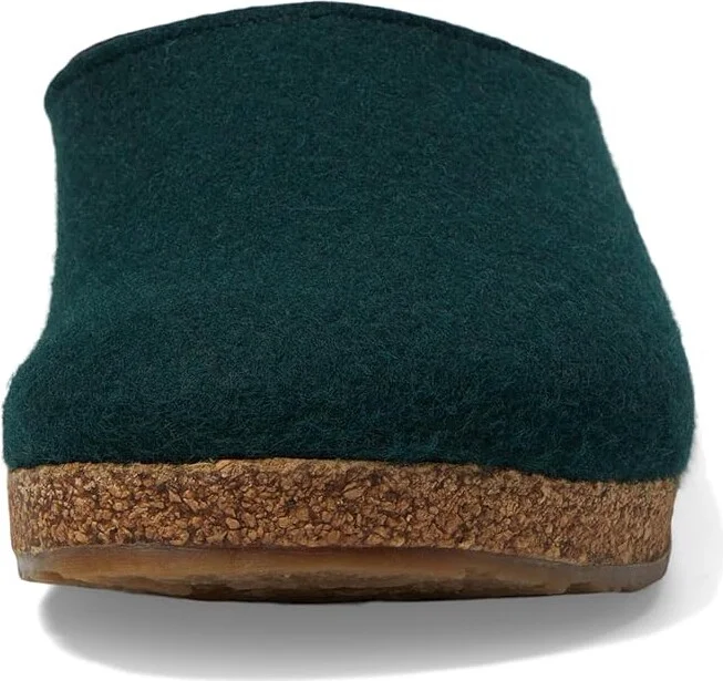 Haflinger Kris Clog Shoes Blue : EU 37 (US Women's 6) Medium, Felt/Wool - Image 2