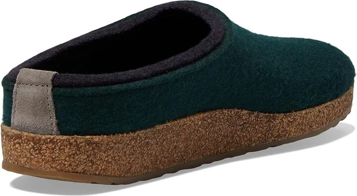 Haflinger Kris Clog Shoes Blue : EU 37 (US Women's 6) Medium, Felt/Wool - Image 4