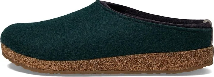 Haflinger Kris Clog Shoes Blue : EU 37 (US Women's 6) Medium, Felt/Wool - Image 5