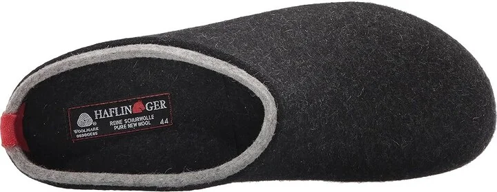 Haflinger Kris Clog Shoes Charcoal : EU 36 (US Women's 5) Medium, Felt/Wool - Image 3