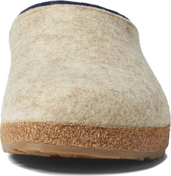 Haflinger Kris Clog Shoes Tan : EU 36 (US Women's 5) Medium, Felt/Wool - Image 2