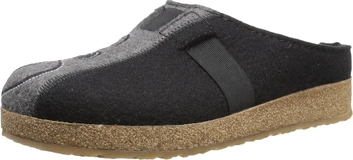 Haflinger Magic Women's Clog Shoes Black/Grey : EU 36 (US Women's 5) M, Wool - Image 2