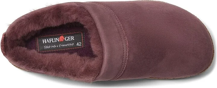 Haflinger Snowbird Clog Shoes Mauve : EU 36 (US Women's 5) Medium, Suede - Image 2