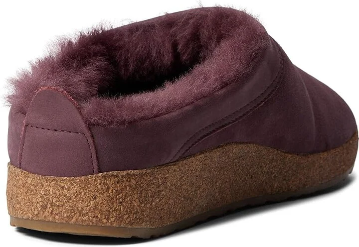 Haflinger Snowbird Clog Shoes Mauve : EU 36 (US Women's 5) Medium, Suede - Image 4