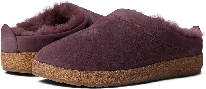 Haflinger Snowbird Clog Shoes Mauve : EU 36 (US Women's 5) Medium, Suede