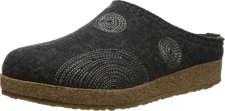 Haflinger Spirit Women's Clog Shoes Charcoal : EU 36 (US Women's 5) M, Wool - Image 2