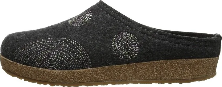 Haflinger Spirit Women's Clog Shoes Charcoal : EU 36 (US Women's 5) M, Wool - Image 7