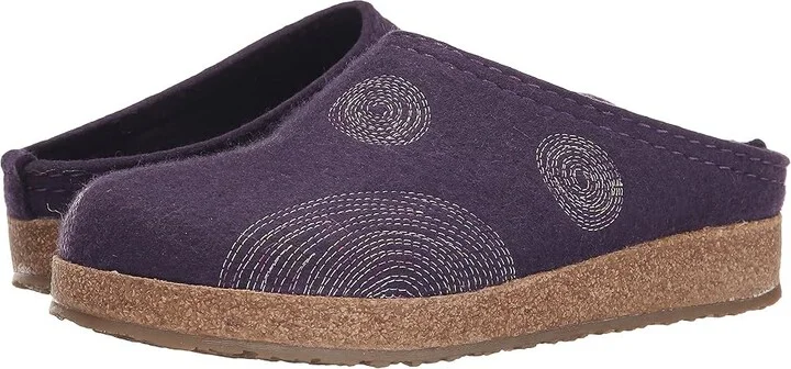 Haflinger Spirit Women's Clog Shoes Lavender Purple : EU 36 (US Women's 5) M, Wool