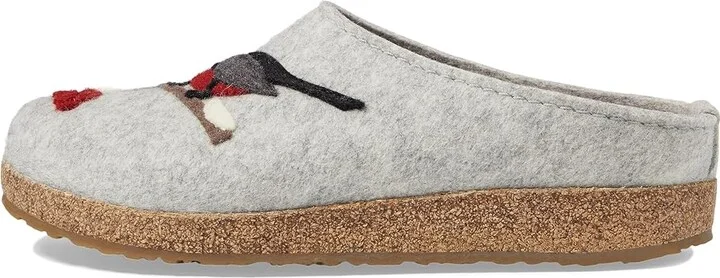 Haflinger Winterbird Shoes Silver Grey : EU 36 (US Women's 5) Medium, Wool - Image 5