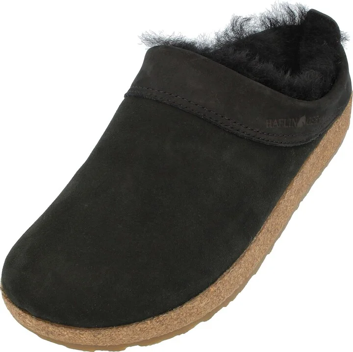 HAFLINGER Women's Snowbird Shearling Leather Clogs