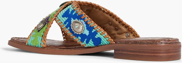 Hagen embellished woven sandals - Image 3
