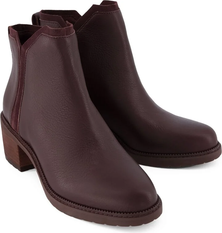 Hailey Blackberry Water Resistant Leather Boot - Image 3