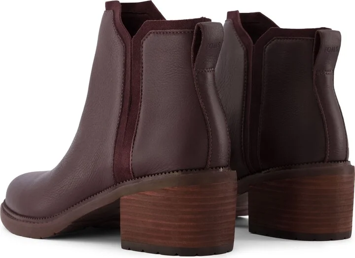 Hailey Blackberry Water Resistant Leather Boot - Image 4