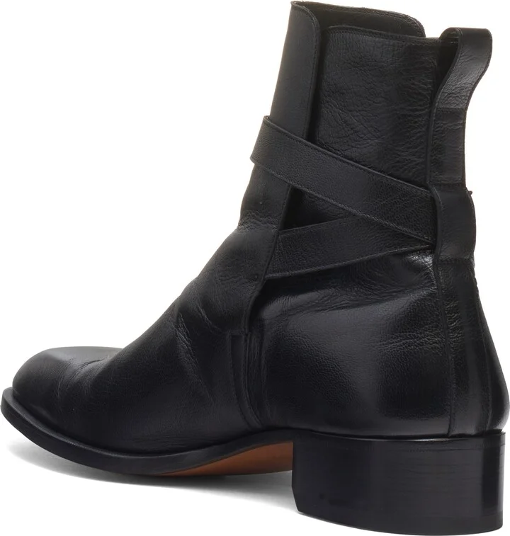 Hainut Goatskin Leather Buckle Boot - Image 2