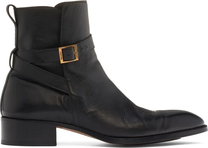 Hainut Goatskin Leather Buckle Boot - Image 3