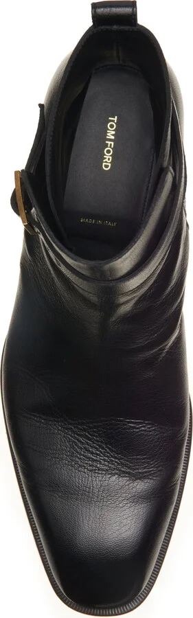 Hainut Goatskin Leather Buckle Boot - Image 5
