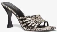 Haisley Snake Embossed Leather Sandal - Image 2