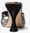 Haisley Snake Embossed Leather Sandal - Image 3