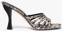 Haisley Snake Embossed Leather Sandal - Image 4