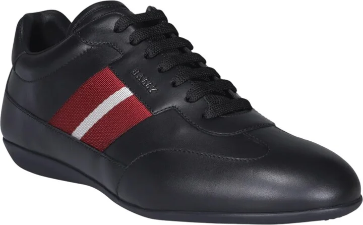 Haldin 6238082 Men's Black Calf Plain Leather Sneakers