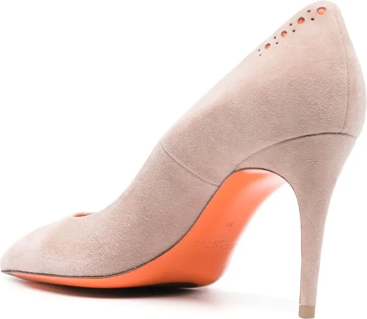 Haldisa perforated suede pumps - Image 3