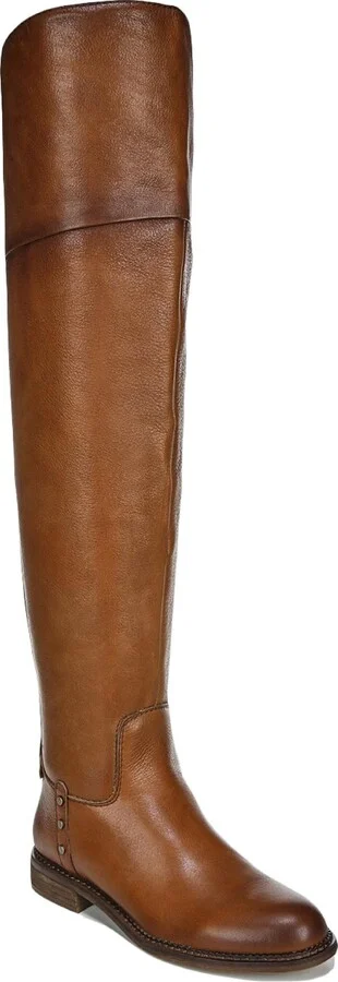 Haleen Womens Leather Wide Calf Knee-High Boots