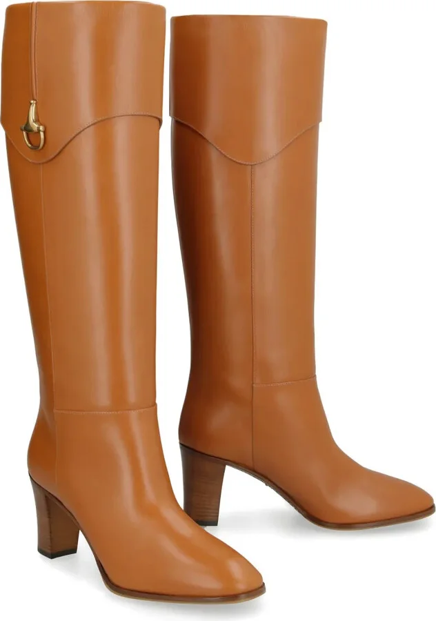 Half Horsebit leather boots - Image 2