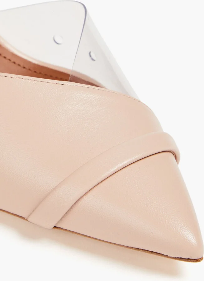 Halina 70 leather and PVC mules - Image 4