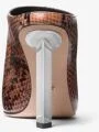 Halle Snake Embossed Leather Mule Pump - Image 4
