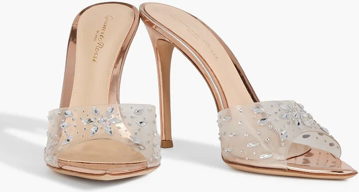 Halley crystal-embellished PVC mules - Image 2