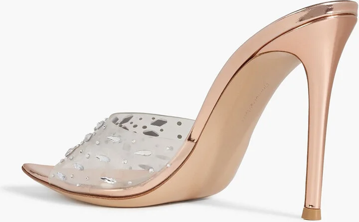 Halley crystal-embellished PVC mules - Image 3