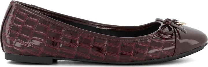 Hallo Snake Embossed Ballet Flat - Image 3