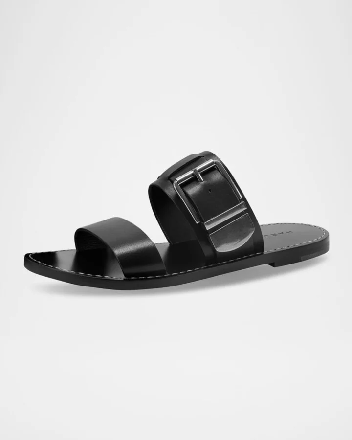 Hallyn Buckle Dual-Band Slide Sandals - Image 4