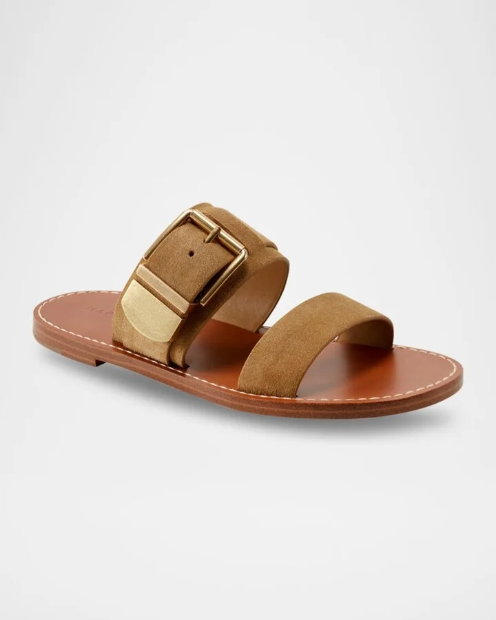 Hallyn Buckle Dual-Band Slide Sandals - Image 10