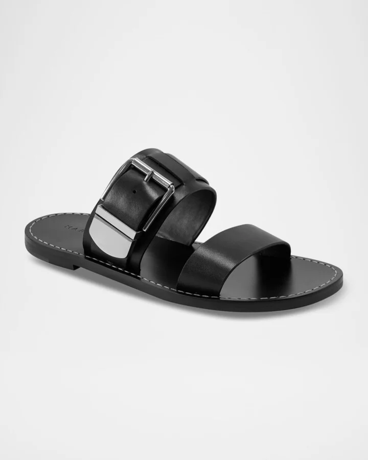 Hallyn Buckle Dual-Band Slide Sandals - Image 11