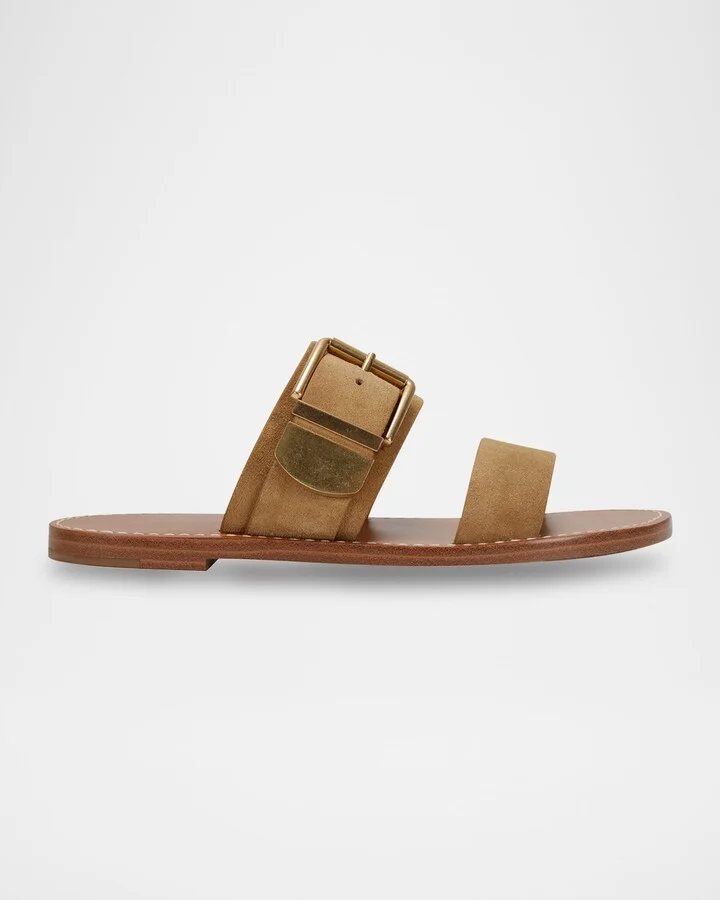 Hallyn Buckle Dual-Band Slide Sandals