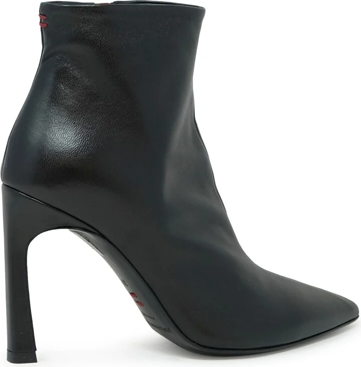 Halmanera Black Leather Baron Ankle Boots - Image 3