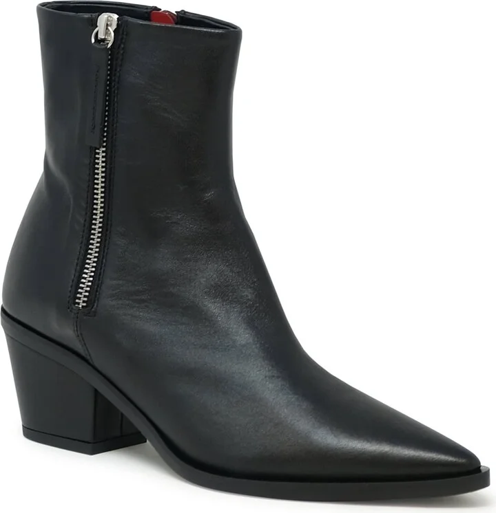 Halmanera Black Leather Baron Ankle Boots - Image 2