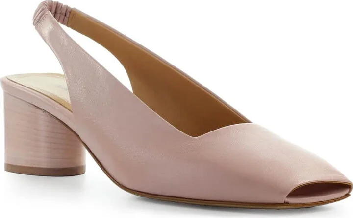 Halmanera Irma Powder Pink Slingback Open Toe Pump - Image 2