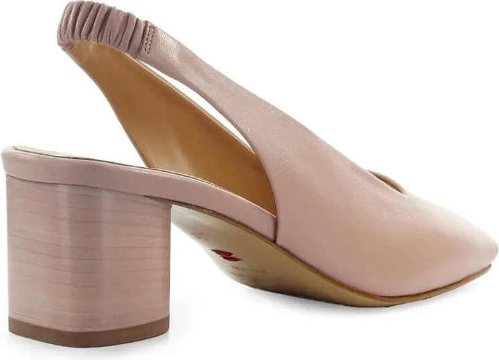 Halmanera Irma Powder Pink Slingback Open Toe Pump - Image 3