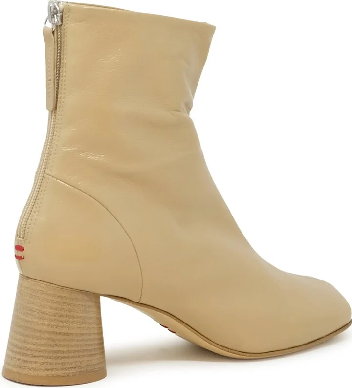 Halmanera Leather Glaze Ankle Boots - Image 3