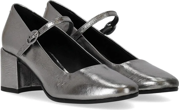 Halmanera Mary Jane Metal Steel Pump - Image 2