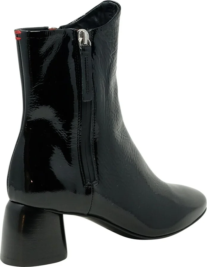 Halmanera Patent Leather Plum Ankle Boots - Image 3