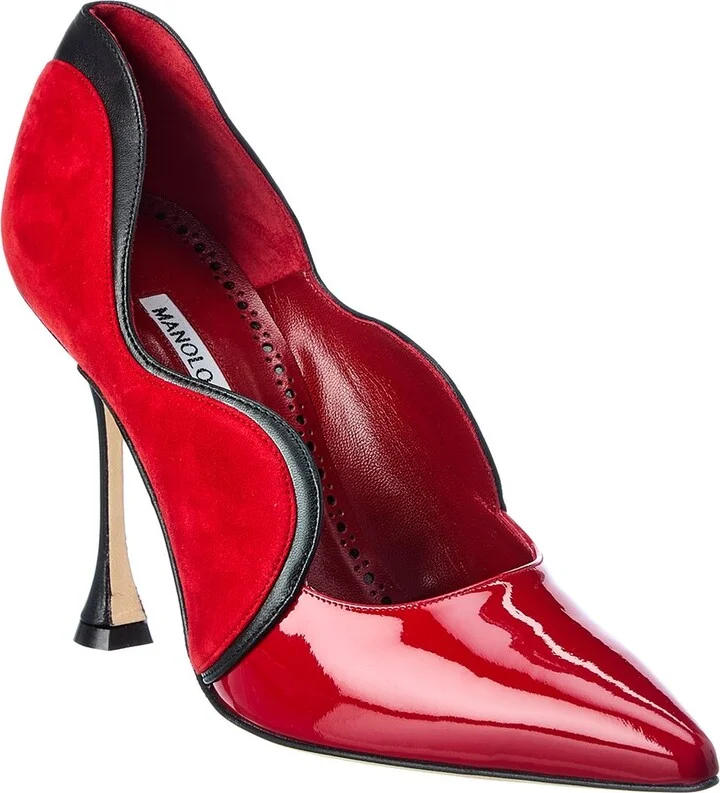 Hamaki 105 Patent & Suede Pump