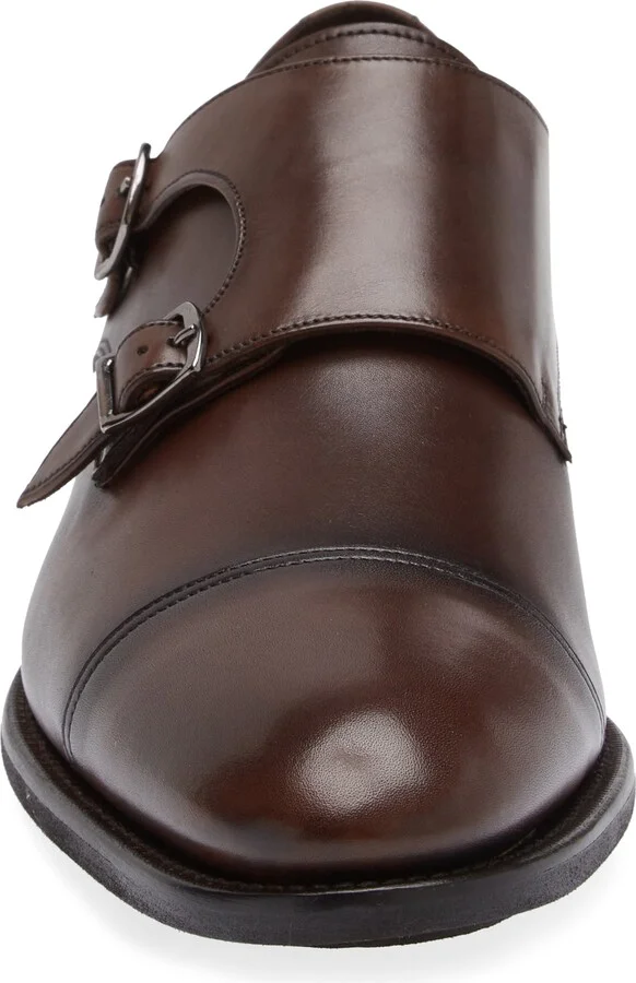 Hammill Cap Toe Double Monk Strap Shoe - Image 4