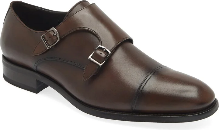 Hammill Cap Toe Double Monk Strap Shoe