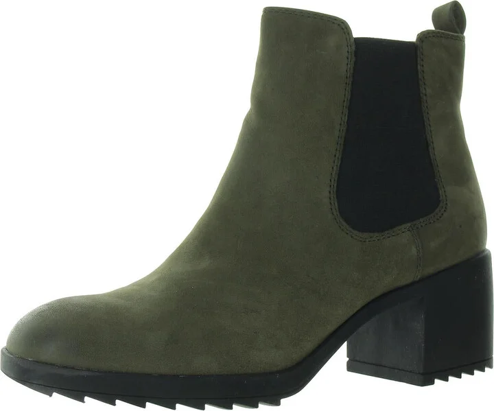 Hammond Womens Zipper Leather Ankle Boots