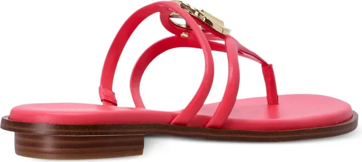 Hampton logo-plaque thong-strap slides - Image 3