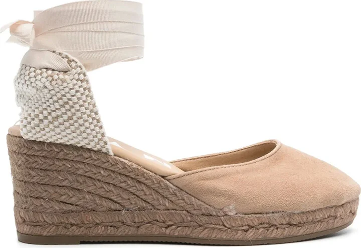 Hamptons 75mm wedge espadrilles